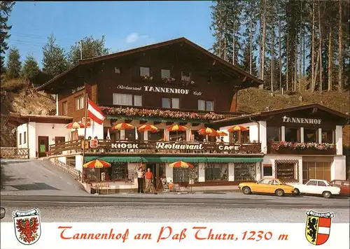 Mittersill Oberpinzgau Cafe Pension Tannenhof am Pass Thurn Kat. Mittersill