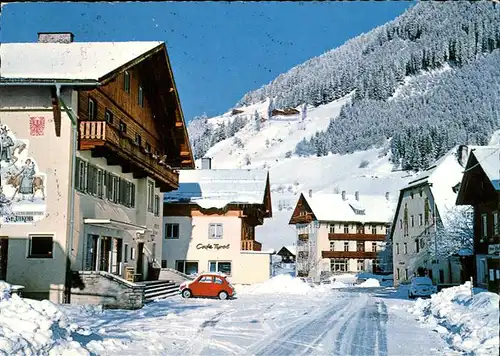 St Jakob Defereggen Dorfstrasse Heilklimaort Wintersportplatz Fassadenmalerei Kat. St. Jakob in Defereggen