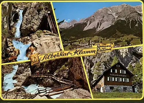 Ramsau Dachstein Steiermark Silberkarklamm Schlucht Silberkarhuette Kat. Ramsau am Dachstein