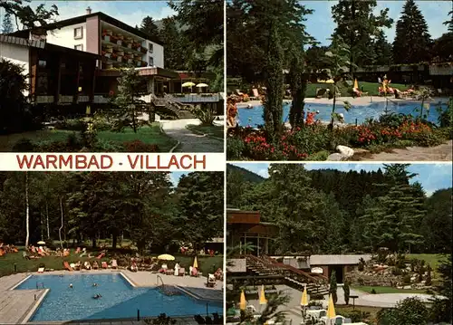 Villach Kaernten Kur  und Thermalbad Warmbad Kurhotel Warbaderhof Schwimmbad Kat. Villach