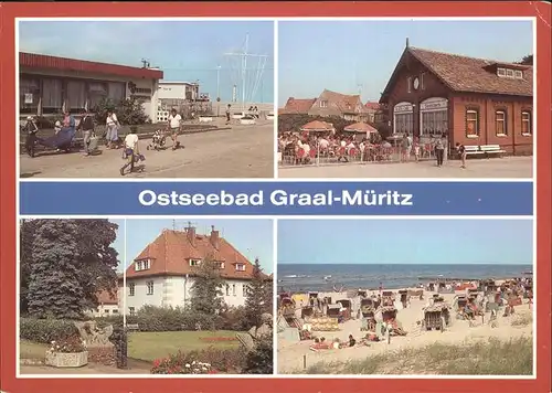 Graal-Mueritz Ostseebad Broilergaststaette Hotel Milchbar Seestern Kliniksanatorium Richard Assmann Strand / Seeheilbad Graal-Mueritz /Bad Doberan LKR