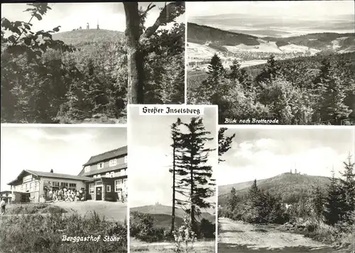 Brotterode Grosser Inselsberg Berggasthof Stoehr Kat. Brotterode