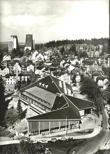 Oberhof Thueringen Blick vom FDGB Erholungsheim Rennsteig Kat. Oberhof Thueringen