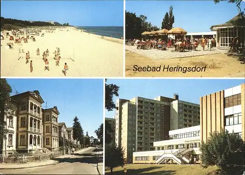 Heringsdorf Ostseebad Usedom Strand Strassenpartie FDGB Urlauberheim Kat. Heringsdorf