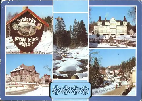 Schierke Harz Kalte Bode Ferienheim Brockenscheideck Rat der Gemeinde Ernst Thaelmann Strasse Hoehenluftkurort Wintersportplatz / Schierke Brocken /Harz LKR