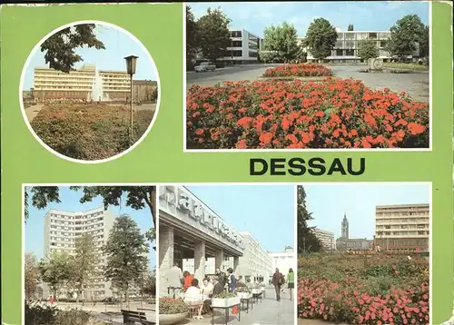 Dessau-Rosslau Haus des Reisens Bauhaus Hochhaus Cafe "Africana" Rathaus / Dessau-Rosslau /Anhalt-Bitterfeld LKR