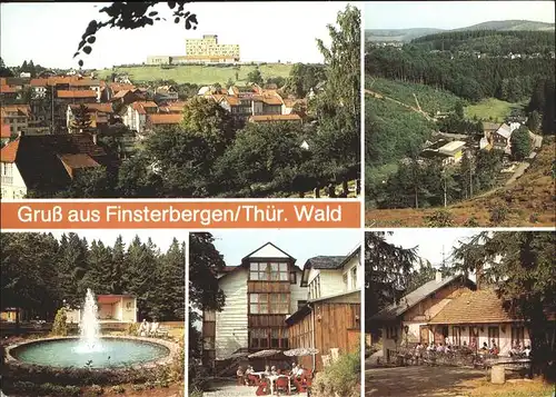 Finsterbergen FDGB Erholungsheim Wilhelm Pieck Leinagrund Naturpark Huellrod VdN Kurheim Dr. Theodor Neubauer Kat. Finsterbergen