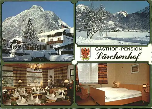 Maurach Tirol Gasthof Pension Laerchenhof Wappen Kat. Eben am Achensee