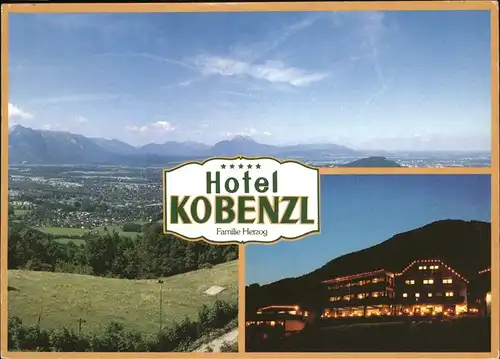 Gaisberg Hotel Kobenzl Panorama mit Alpenblick Kat. Salzburg