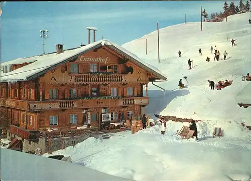 Zell Ziller Tirol Alpengasthof Enzianhof Wintersportplatz Kat. Zell am Ziller