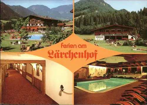 Erpfendorf Hotel Laerchenhof Hallenbad Schwimmbad Kat. Kirchdorf in Tirol