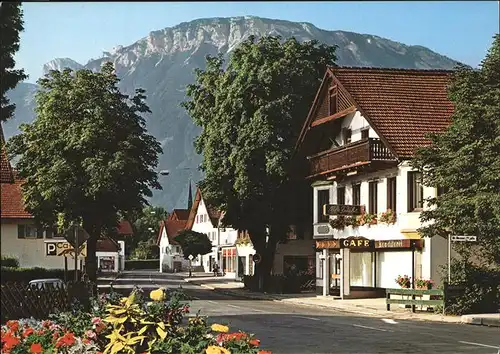 Ried Pfronten Dorfstrasse Cafe Breitenberg Aggenstein Allgaeuer Alpen Kat. Pfronten