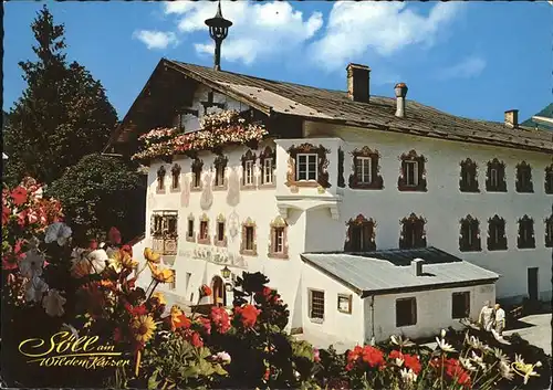 Soell Gasthof Alte Post am Wilden Kaiser Historische Gaststaette aus 13. Jahrhundert Kat. Soell
