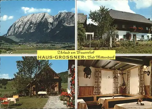 Bad Mitterndorf Haus Grossner Urlaub auf dem Bauernhof Tauplitz Alpenstrasse
