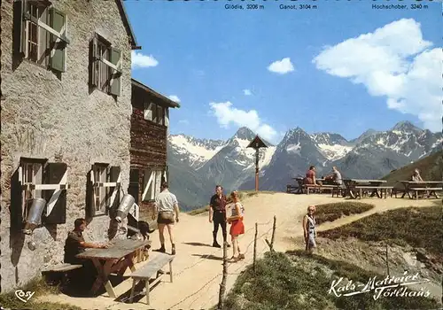 Kals Grossglockner Matreier Toerl Haus gegen Schobergruppe Hohe Tauern Kat. Kals am Grossglockner