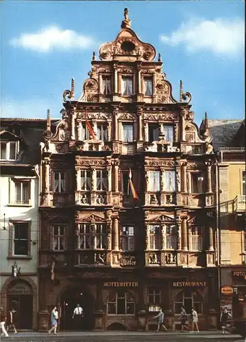 Heidelberg Neckar Hotel Zum Ritter erbaut 1592 Historisches Gebaeude Kat. Heidelberg