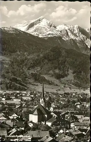 Garmisch Partenkirchen Panorama mit Alpspitze Kat. Garmisch Partenkirchen