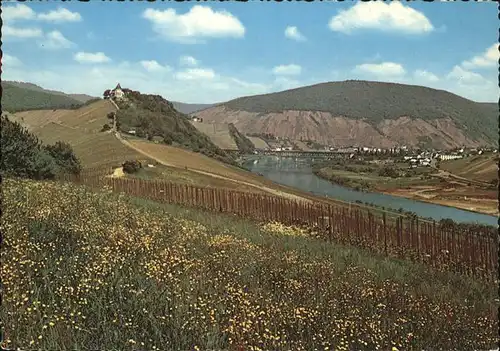 Alf Mosel Panorama mit Bullay und Marienburg Kat. Alf