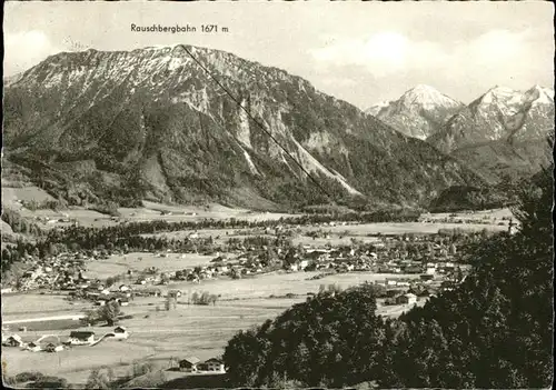 Ruhpolding Panorama mit Rauschberg und Sonntagshorn Kat. Ruhpolding