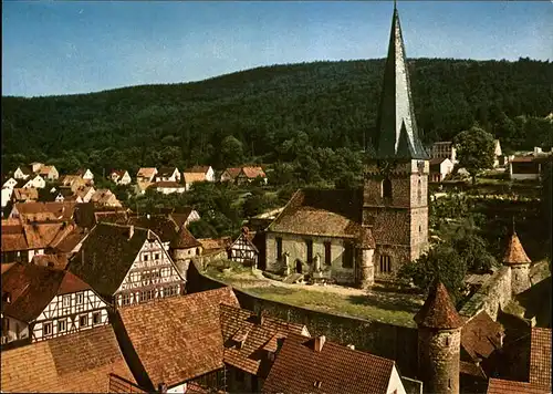 Doerrenbach Pfalz Stadtblick mit Kirche Kat. Doerrenbach