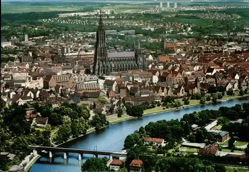 Ulm Donau Gesamtansicht Kat. Ulm