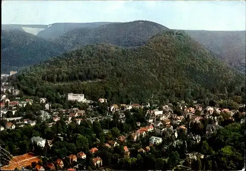 Bad Harzburg Fliegeraufnahme mit Blick auf Sanatorium am Burgberg Kat. Bad Harzburg