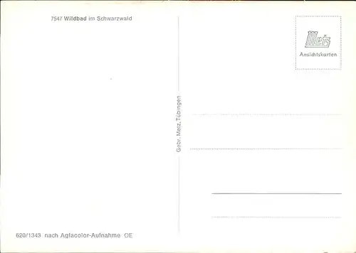 Wildbad Schwarzwald Panorama   Kat. Bad Wildbad