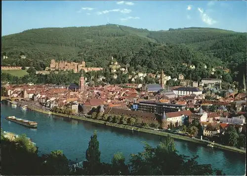 Heidelberg Neckar Panorama Kat. Heidelberg