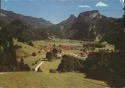 Oberwoessen Panorama mit Bayer Alpen Kat. Unterwoessen