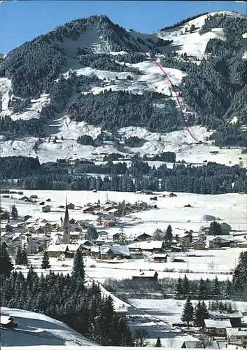 Fischen Allgaeu Panorama mit Weiherkopf Kat. Fischen i.Allgaeu