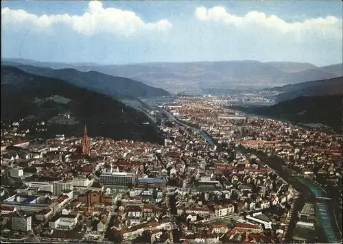 Freiburg Breisgau Fliegeraufnahme Kat. Freiburg im Breisgau