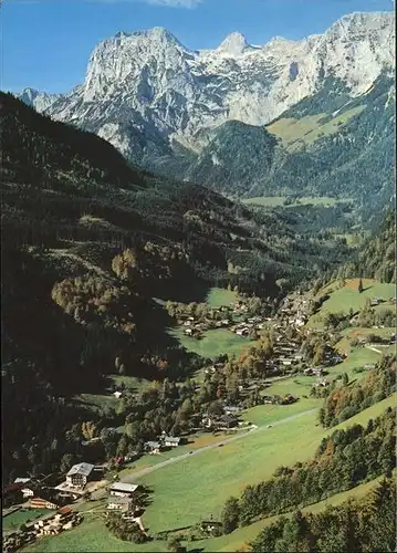 Ramsau Berchtesgaden Blick vom Soleleitungsweg mit Reiteralpe Kat. Ramsau b.Berchtesgaden