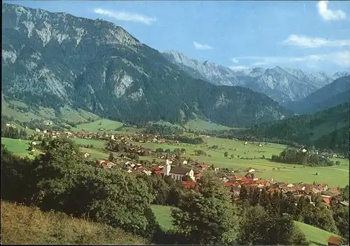 Hindelang mit Bad Oberdorf  Iseler und Ostrachtaler Hochgebirge Kat. Bad Hindelang