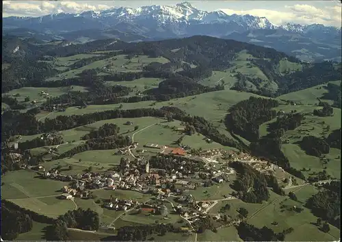 Mogelsberg Fliegeraufnahme mit Alpenpanorama Kat. Mogelsberg