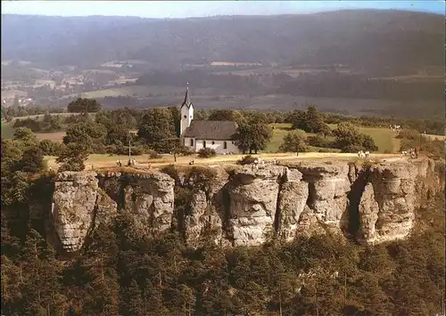 Staffelberg Felsenkrone mit Adelgundis Kapelle Kat. Bad Staffelstein