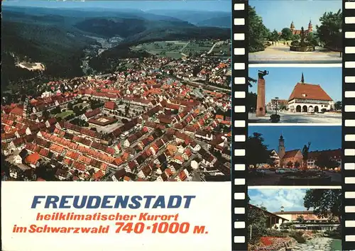 Freudenstadt Schwarzwald Fliegeraufnahme Detailansichten Kat. Freudenstadt