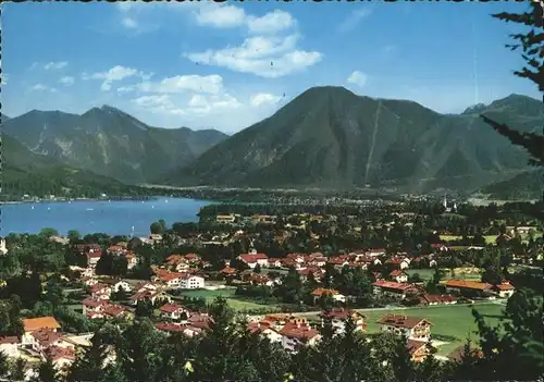 Bad Wiessee Panorama mit Blick zum Wallberg Kat. Bad Wiessee