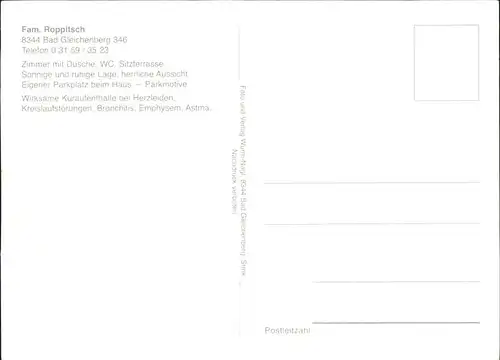 Bad Gleichenberg Gaestehaus Roppitsch Kat. Bad Gleichenberg