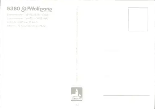 St Wolfgang Salzkammergut Hotel Weisses Roessl am Wolfgangsee Kat. St. Wolfgang im Salzkammergut