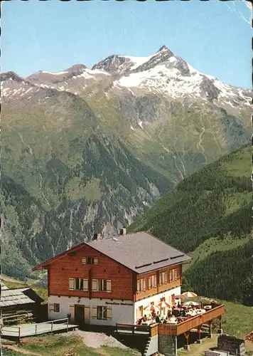 Mallnitz Kaernten Alpengastwirtschaft Haeusleralm mit Hannover Haus und Ankogel Kat. Mallnitz