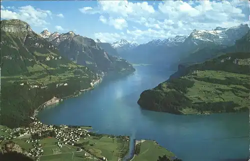 Brunnen SZ Panorama am Vierwaldstaettersee mit Alpenblick Kat. Brunnen