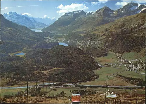 Muottas Muraigl Panorama im Oberengadin Bahn Kat. Muottas Muraigl