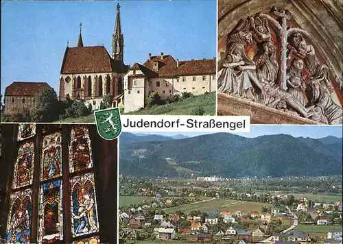 Judendorf Strassengel Panorama und Wallfahrtskirche Maria Strassengel Teilansichten Kat. Judendorf Strassengel