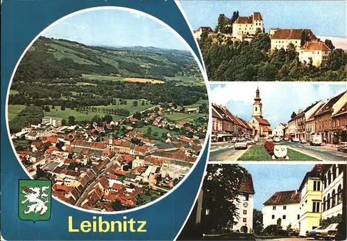 Leibnitz Fliegeraufnahme Teilansichten Kat. Leibnitz