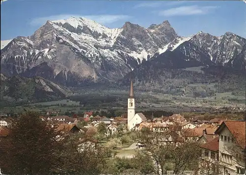 Bad Ragaz Panorama mit Falknis Kat. Bad Ragaz