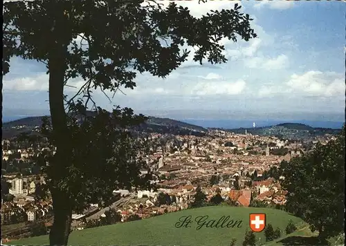 St Gallen SG Blick von der Solituede Kat. St Gallen