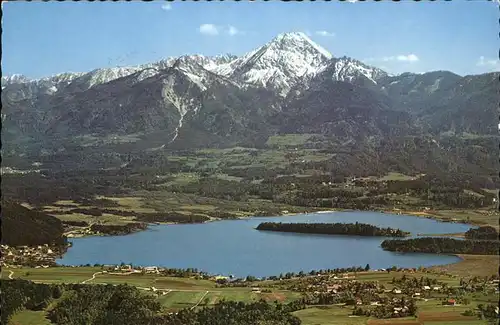 Faakersee Panorama mit Mittagskogel Kat. Villach