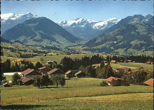 Schoenried Panorama mit Alpenblick Kat. Schoenried