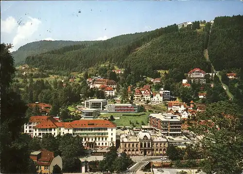 Wildbad Schwarzwald Kurgebiet und Sommerberg mit Bergbahn Kat. Bad Wildbad