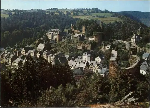 Monschau Ortsansicht mit Burg  Kat. Monschau